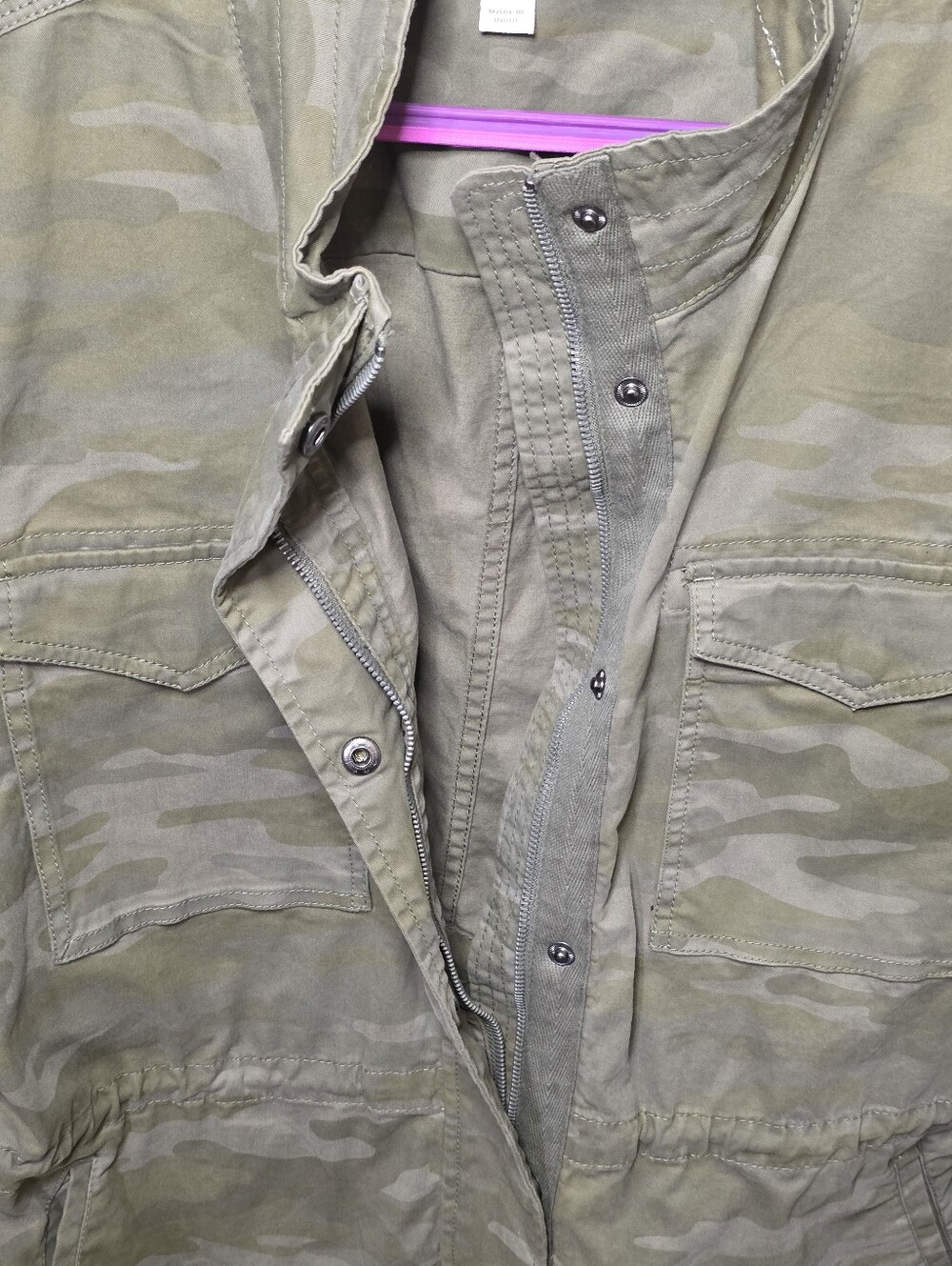 Style & Co Camo Utility Jacket - Picture 10 of 10